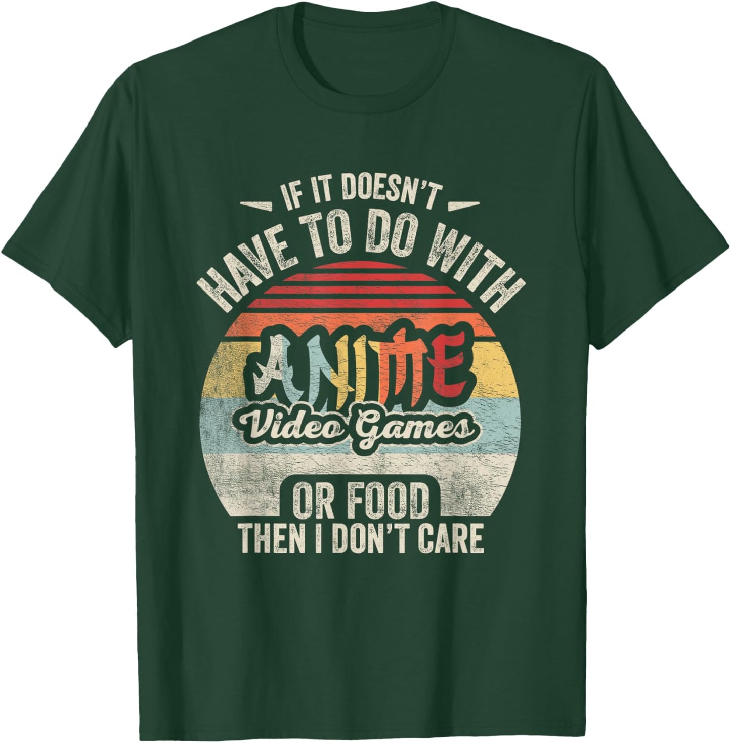Vintage Anime Video Game Food Shirt Video Games Food Anime T-Shirt - T-Shirt | Forest