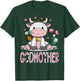 GodMother Cute Cow Moo Farmer Birthday Family Matching T-Shirt - T-Shirt | Forest