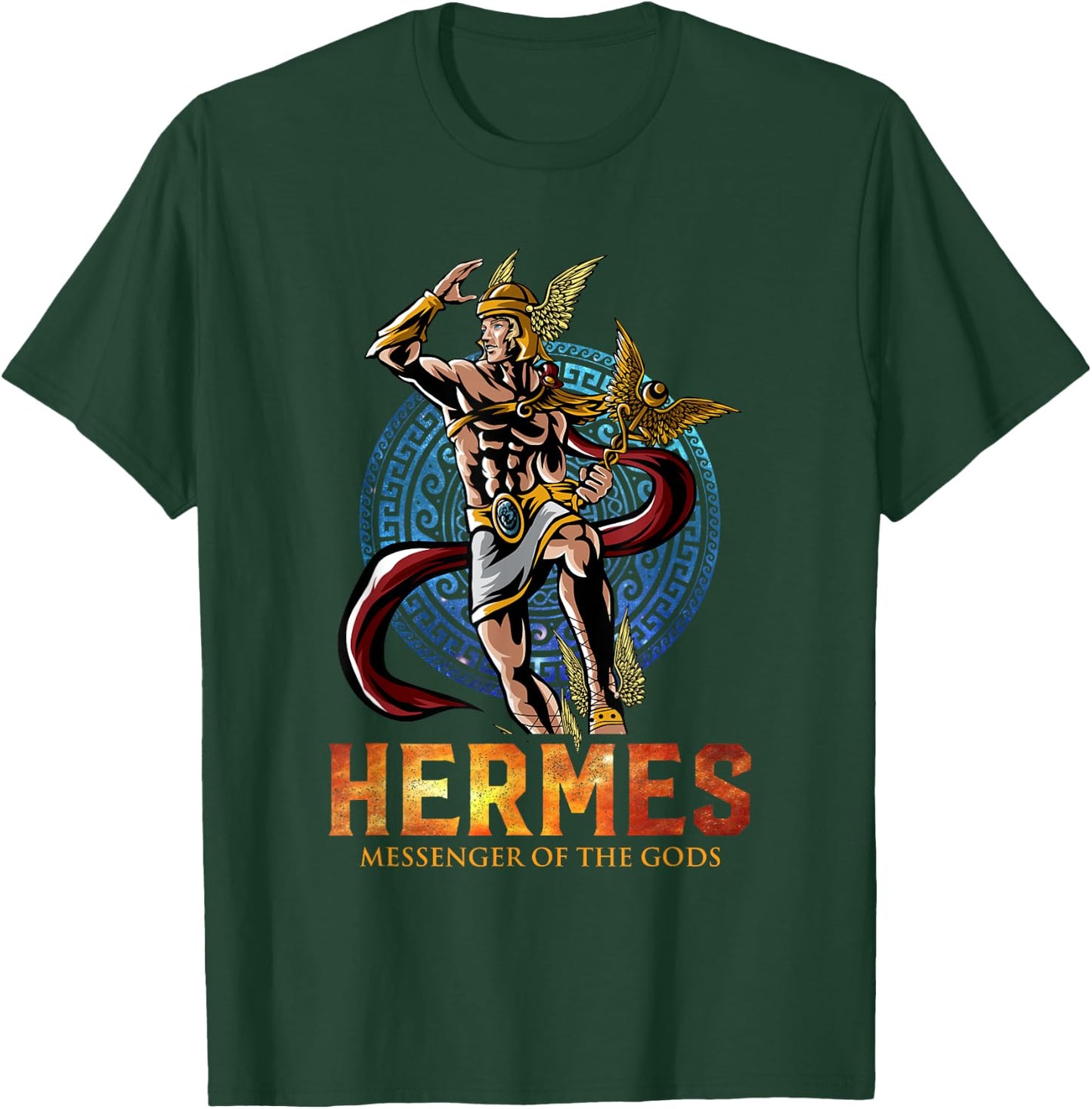 Hermes Ancient Greek Mythology Religion Gods and Monsters T-Shirt - T-Shirt | Forest