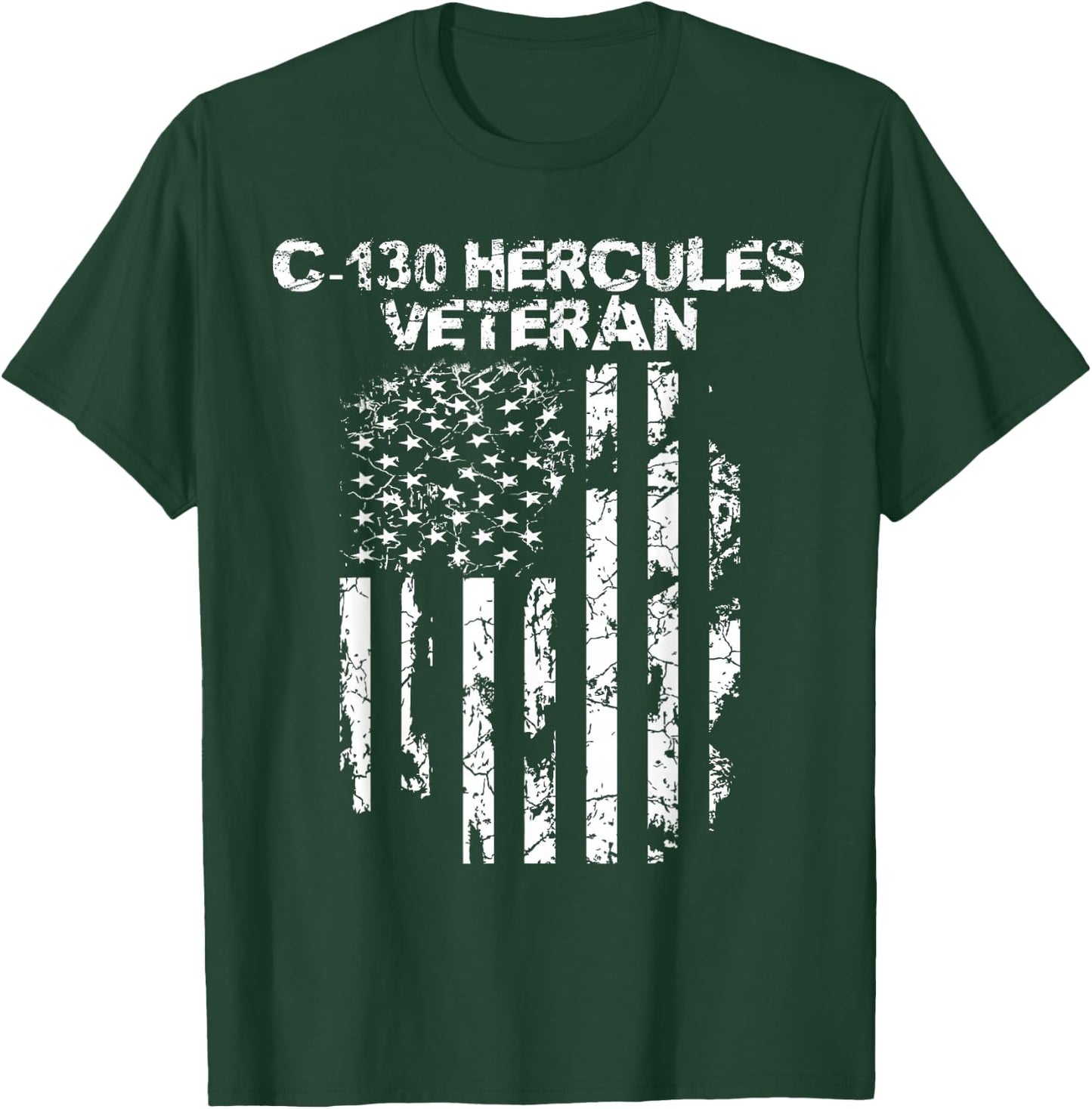 Military Co. C-130 Hercules - Black, Small T-Shirt - T-Shirt | Forest