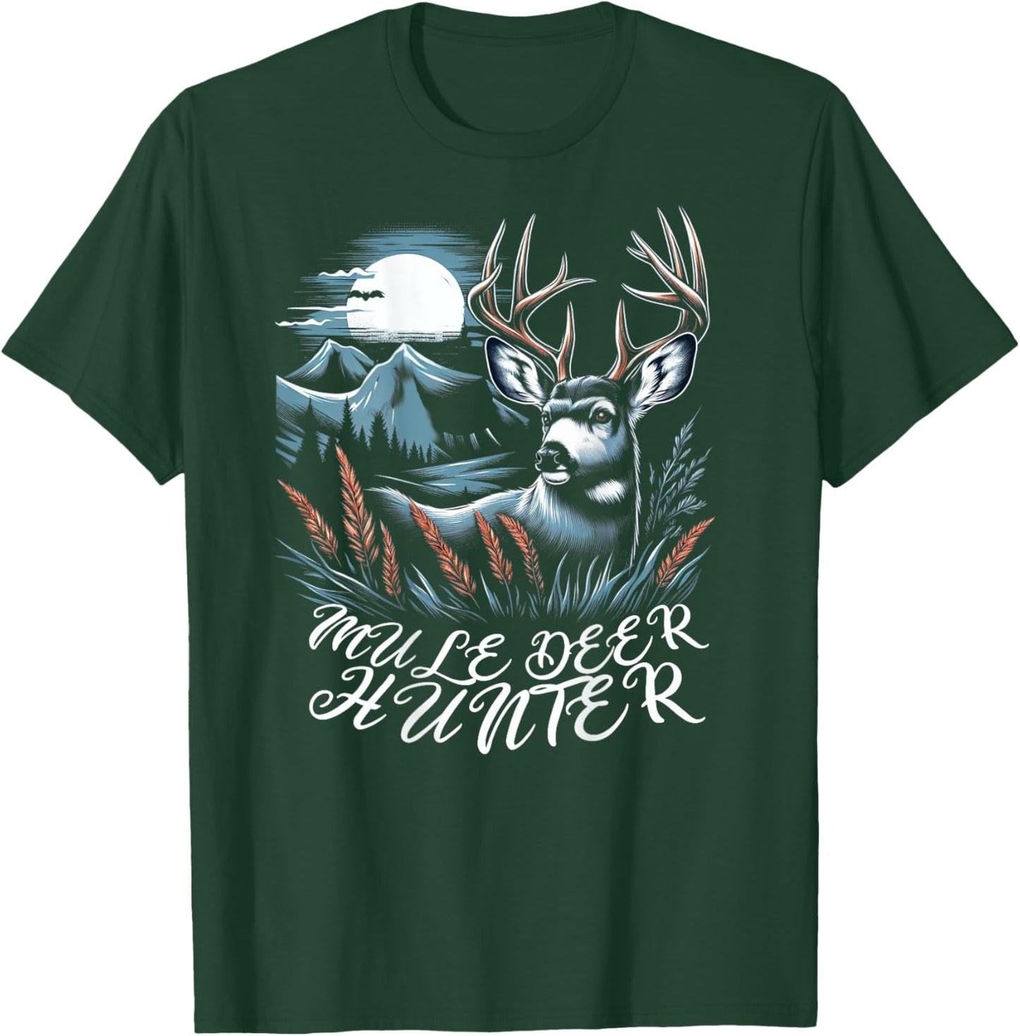 Muledeer Hunter Hunting Novelty Men Women Mule Deer Hunting T-Shirt - T-Shirt | Forest