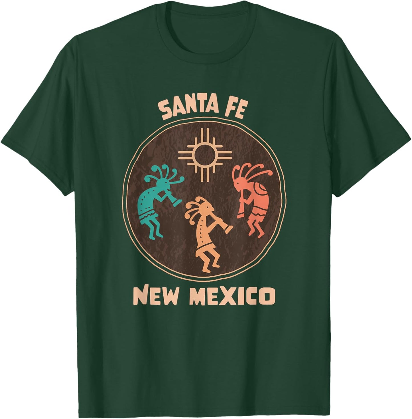 Santa Fe New Mexico Kokopelli Vacation Souvenir T-Shirt - T-Shirt | Forest