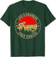 Poppa Like A Grandpa Only Cooler Funny Papa Grandpa T-Shirt - T-Shirt | Forest