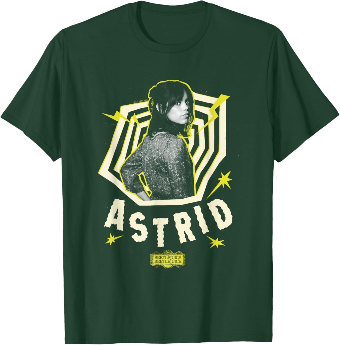 Beetlejuice Astrid Deetz Yellow Spiral Beetlejuice 2 T-Shirt - T-Shirt | Forest