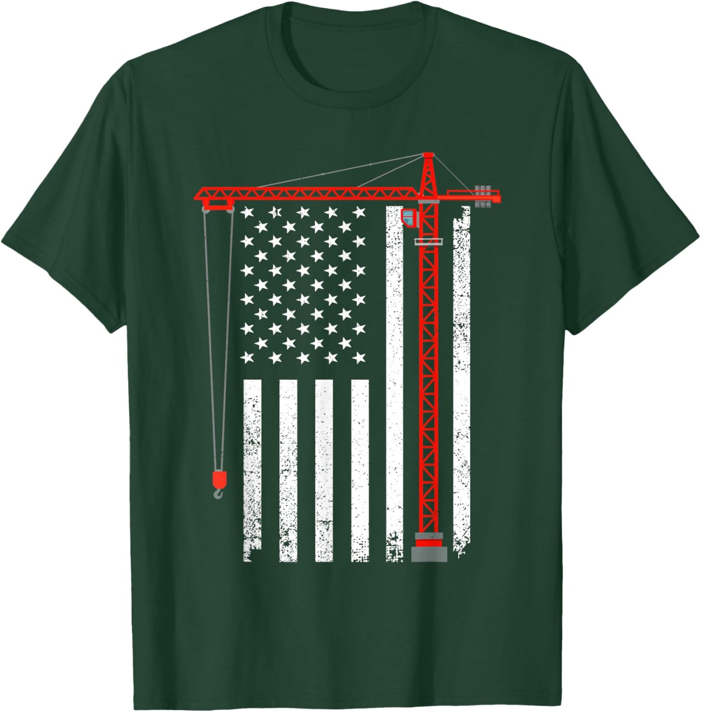 Cool Crane Operator Art Women Tower Crane Operator T-Shirt - T-Shirt | Forest