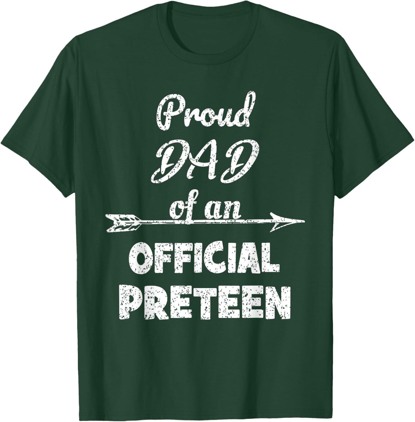 Proud Dad Of An Official Preteen 12th Birthday 12 Years Old T-Shirt - T-Shirt | Forest