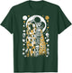 Vintage Skeletons Art Painter lover Klimt's The Kiss Embrace T-Shirt - T-Shirt | Forest