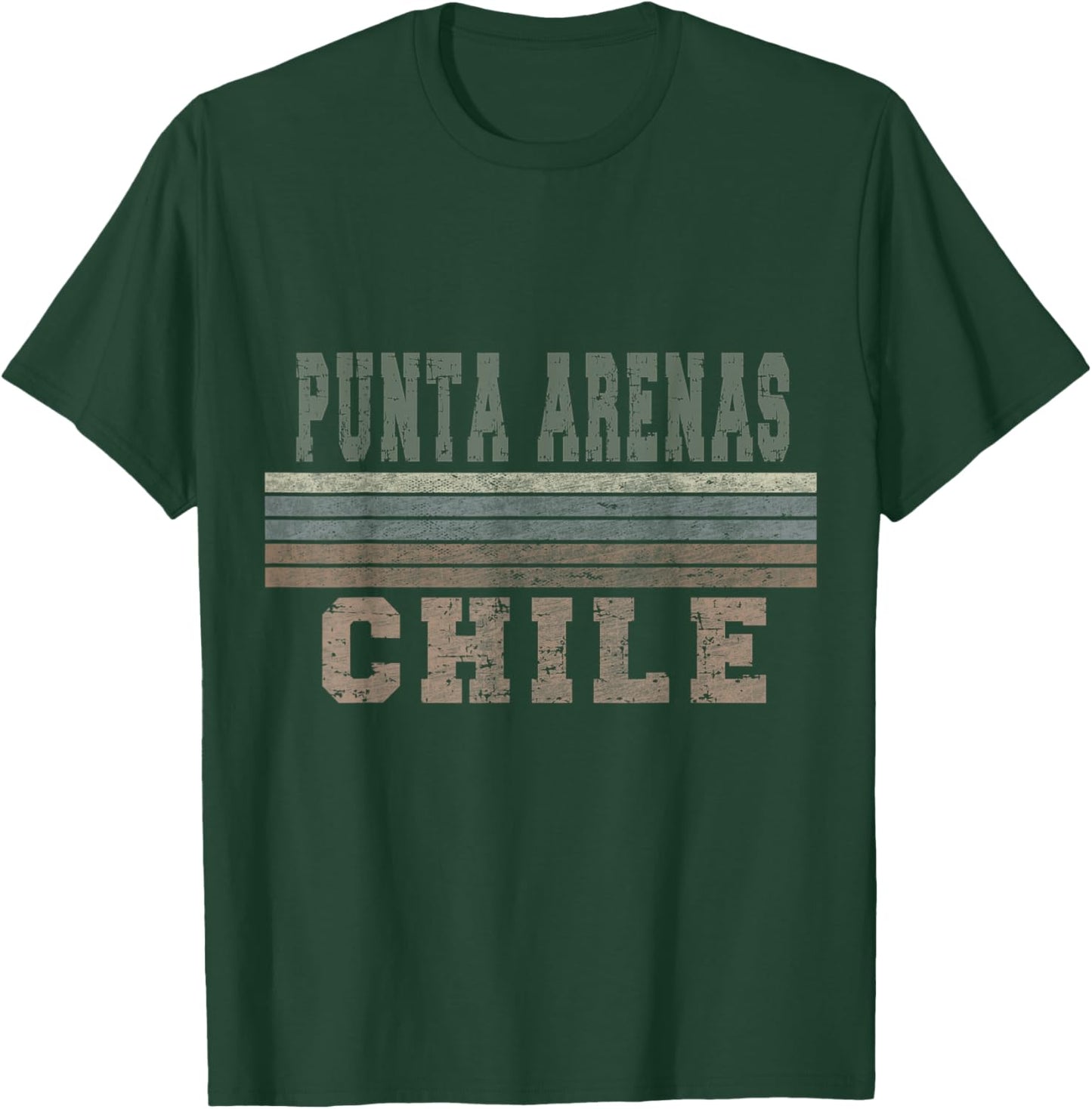 Retro Punta Arenas Chile T-Shirt - T-Shirt | Forest