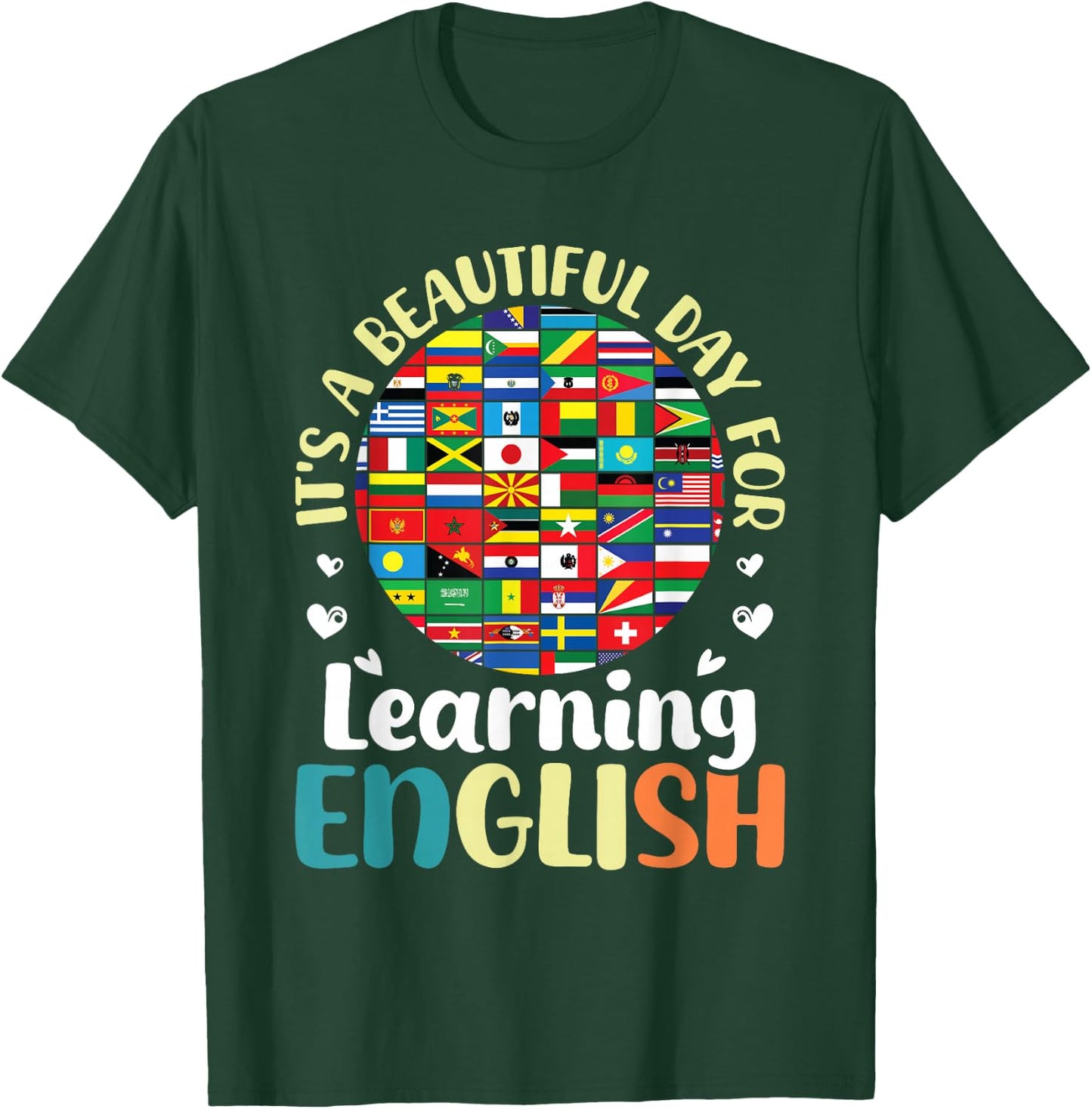 ELL Teacher Outfits for English Language ELL Teacher T-Shirt - T-Shirt | Forest