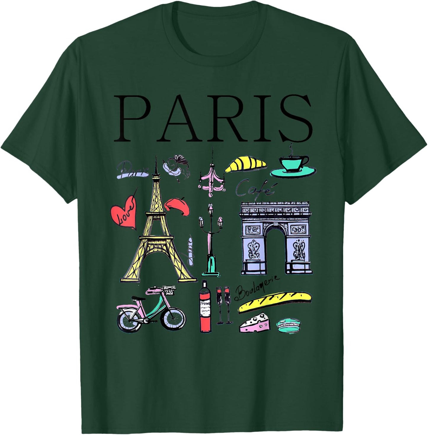 Paris Woman Woman Paris T-Shirt - T-Shirt | Forest