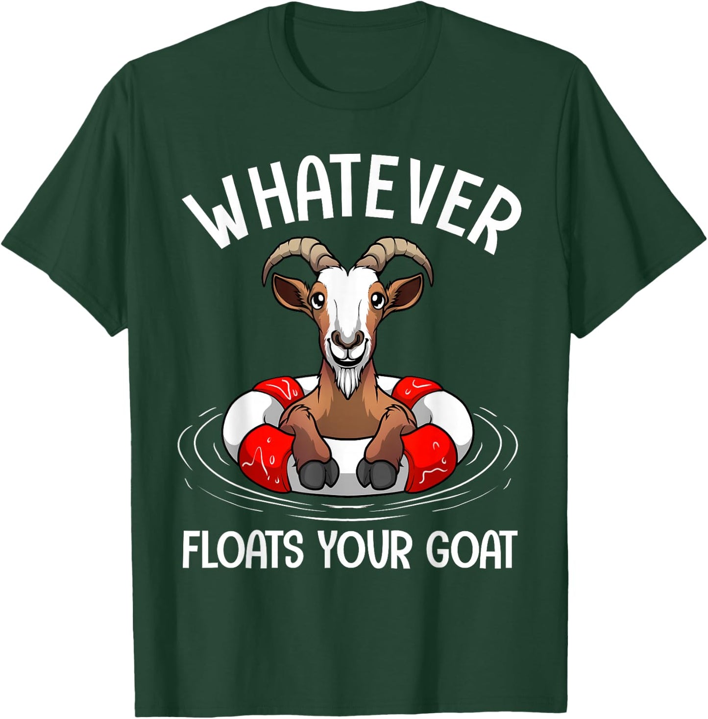 Cute Goat Design Women Kids Animal Farmer Goat Lover T-Shirt - T-Shirt | Forest