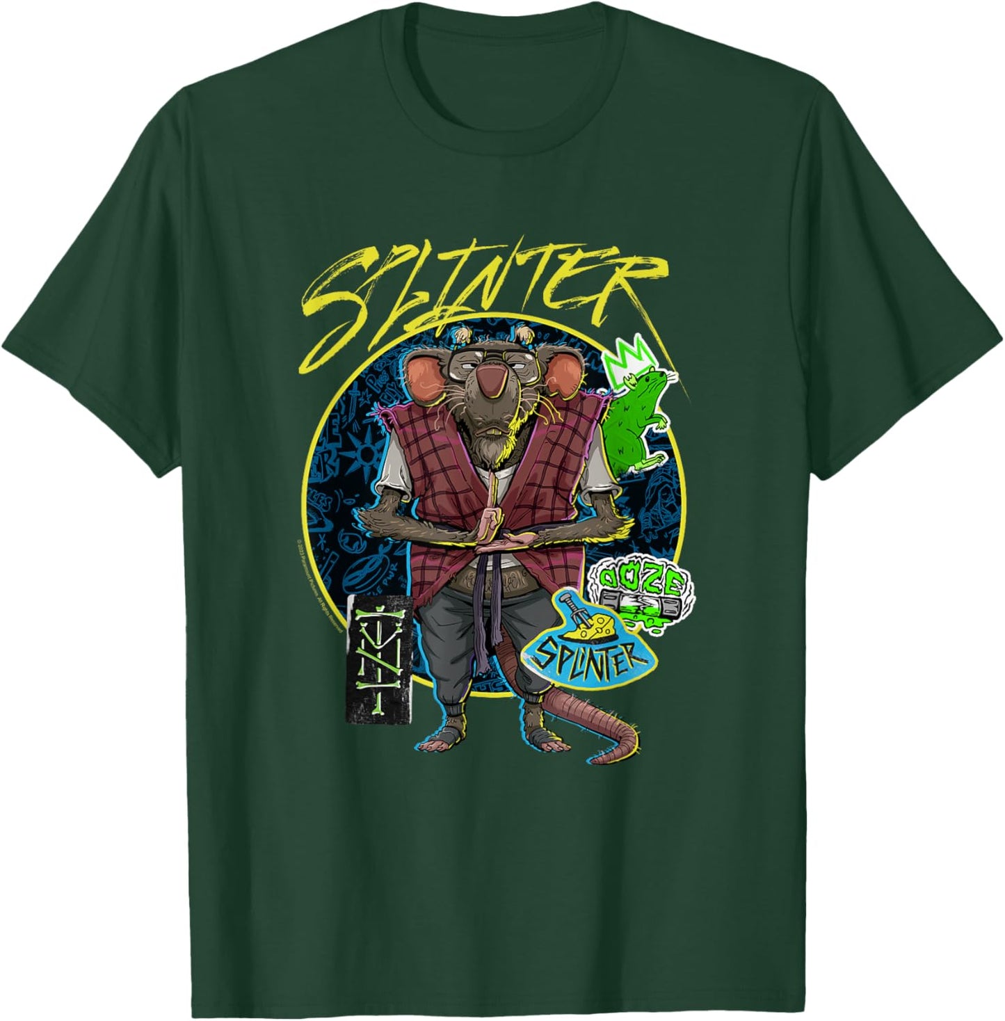 Teenage Mutant Ninja Turtles: Mutant Mayhem Hipster Splinter T-Shirt - T-Shirt | Forest
