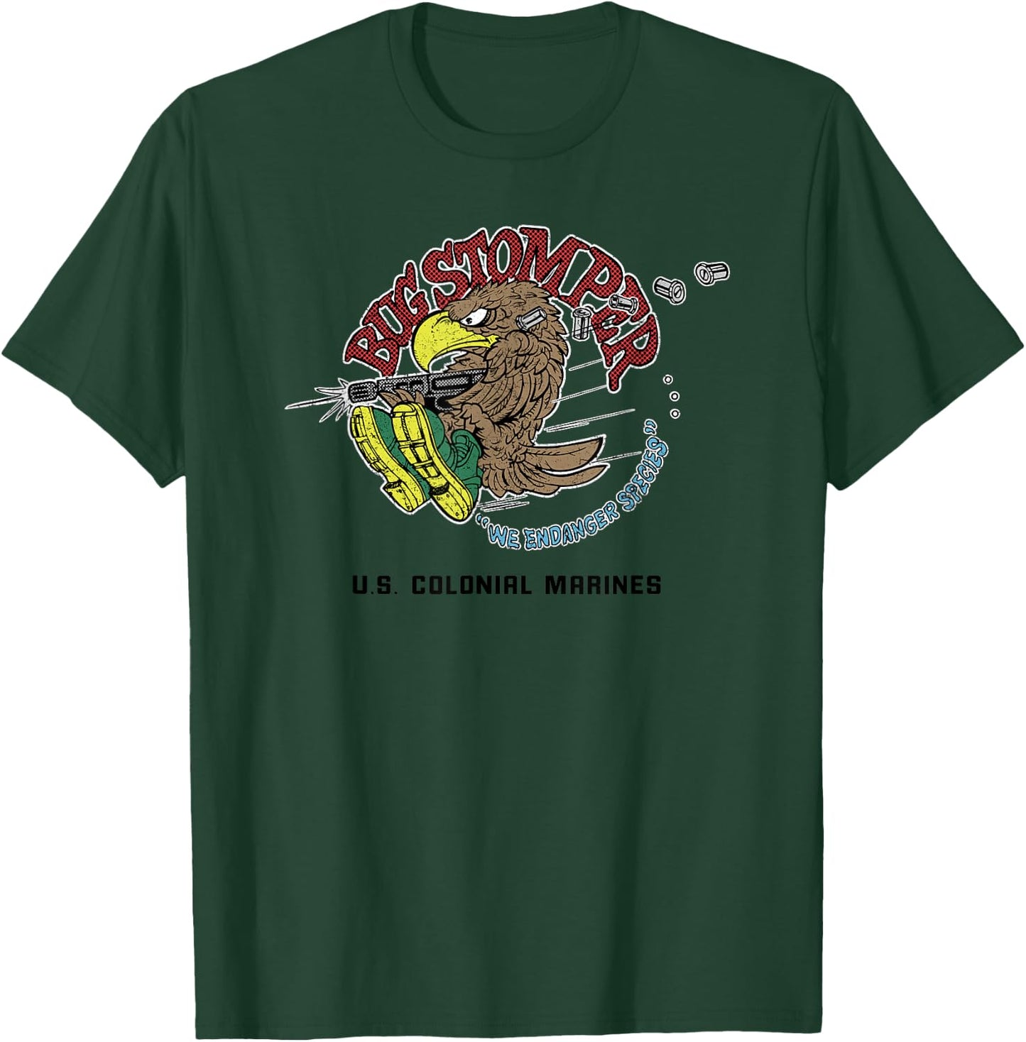 Aliens Bug Stomper We Endanger Species T-Shirt - T-Shirt | Forest