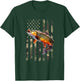 Speckled Brook Trout American Flag Fishing T-Shirt - T-Shirt | Forest
