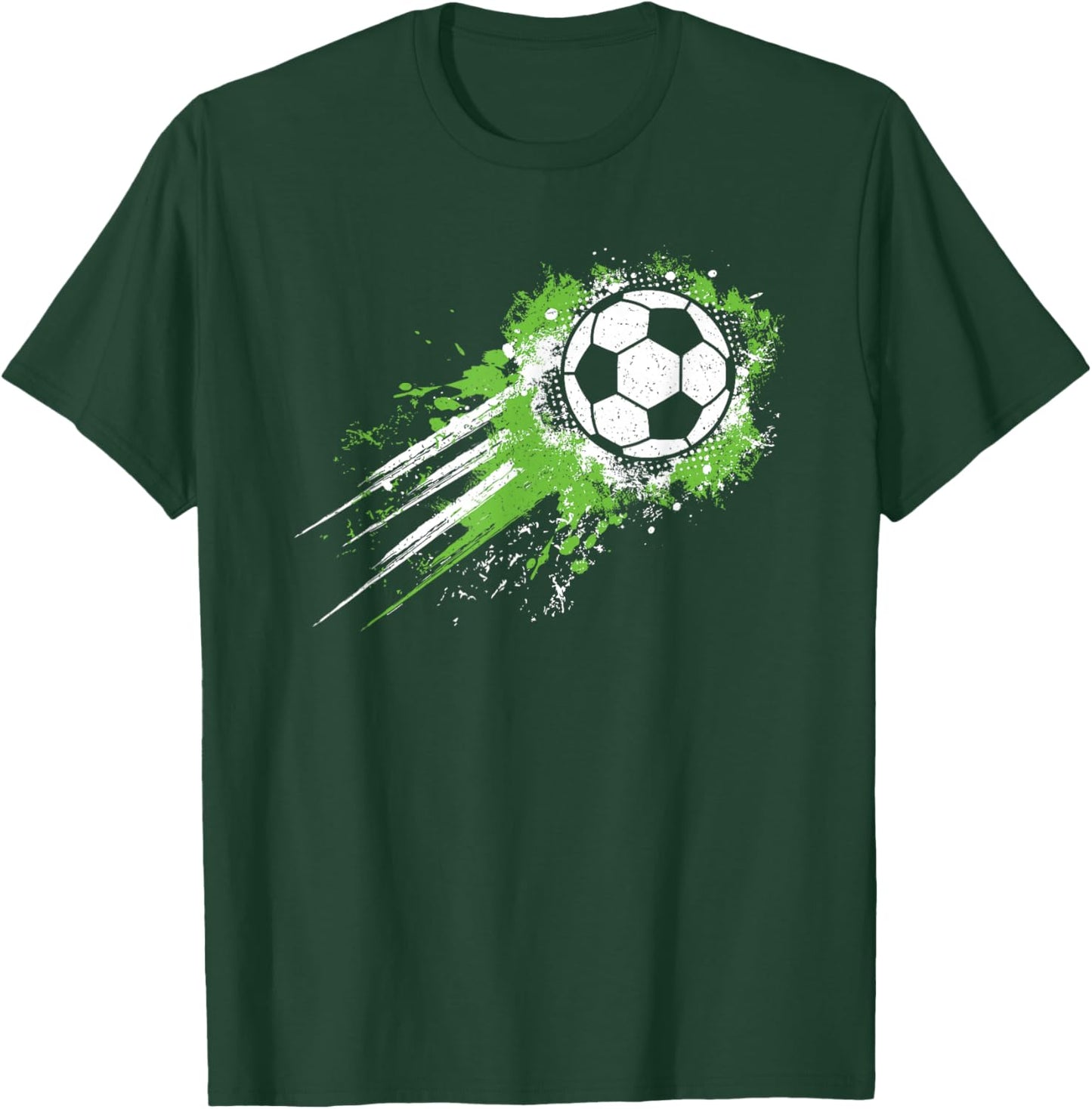 Soccer Ball Vintage Soccer Player Men Boys Kids T-Shirt - T-Shirt | Forest