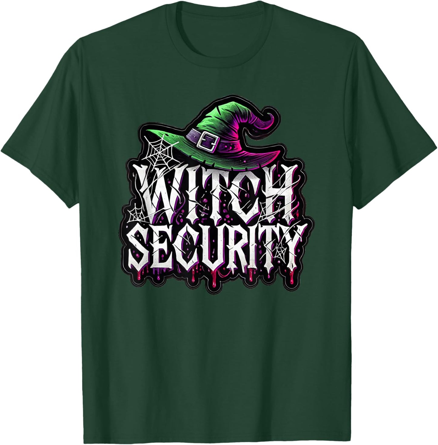 Witch Security Easy Husband of Witches Costume Fun Boyfriend T-Shirt - T-Shirt | Forest
