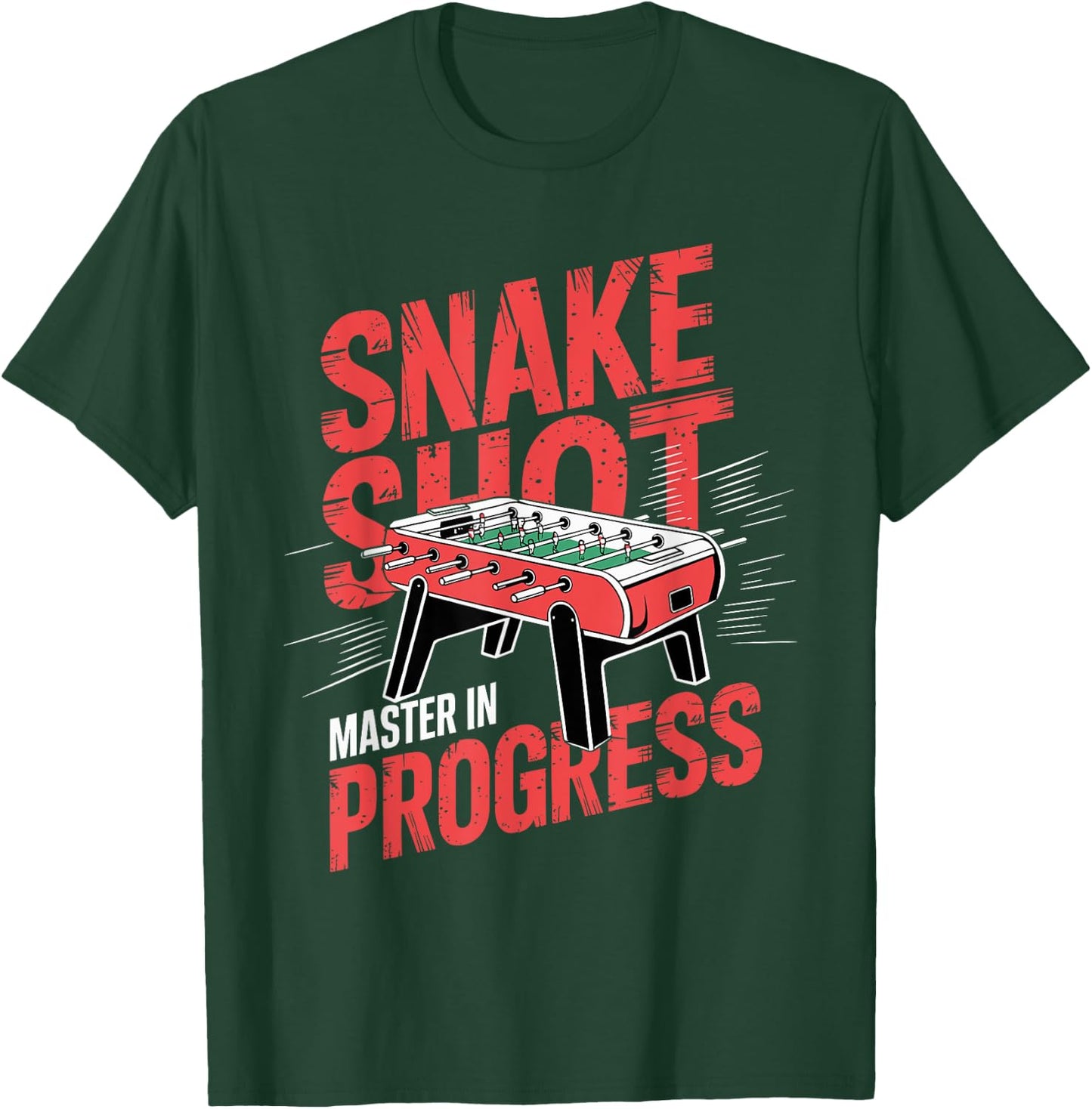 Funny Table Soccer Foosball Snakeshot Master T-Shirt - T-Shirt | Forest