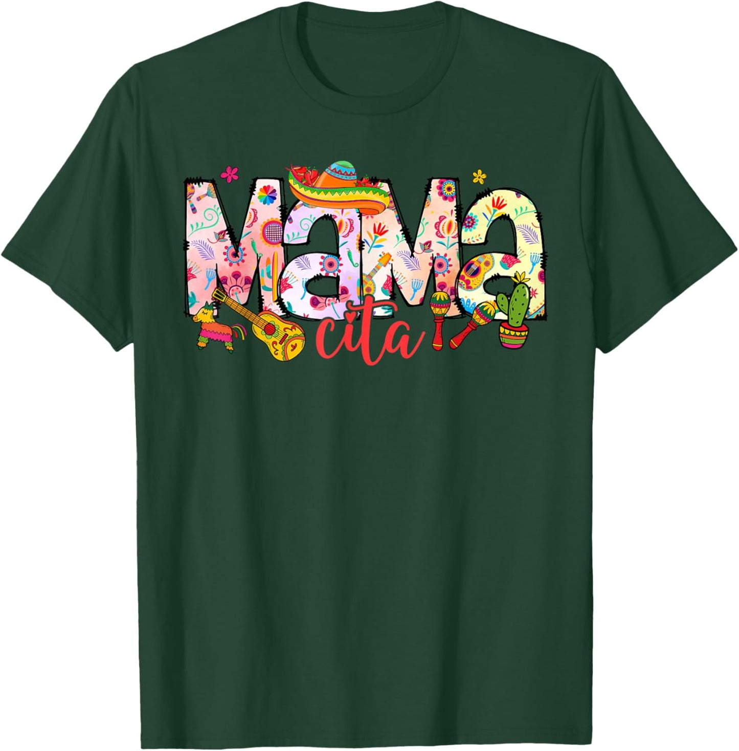 Cinco de Mayo Family Matching Shirt, Mamacita Papacito Shirt T-Shirt - T-Shirt | Forest