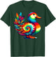 Cool Duck Graphic Spirit Animal Illustration Tie Dye Art T-Shirt - T-Shirt | Forest