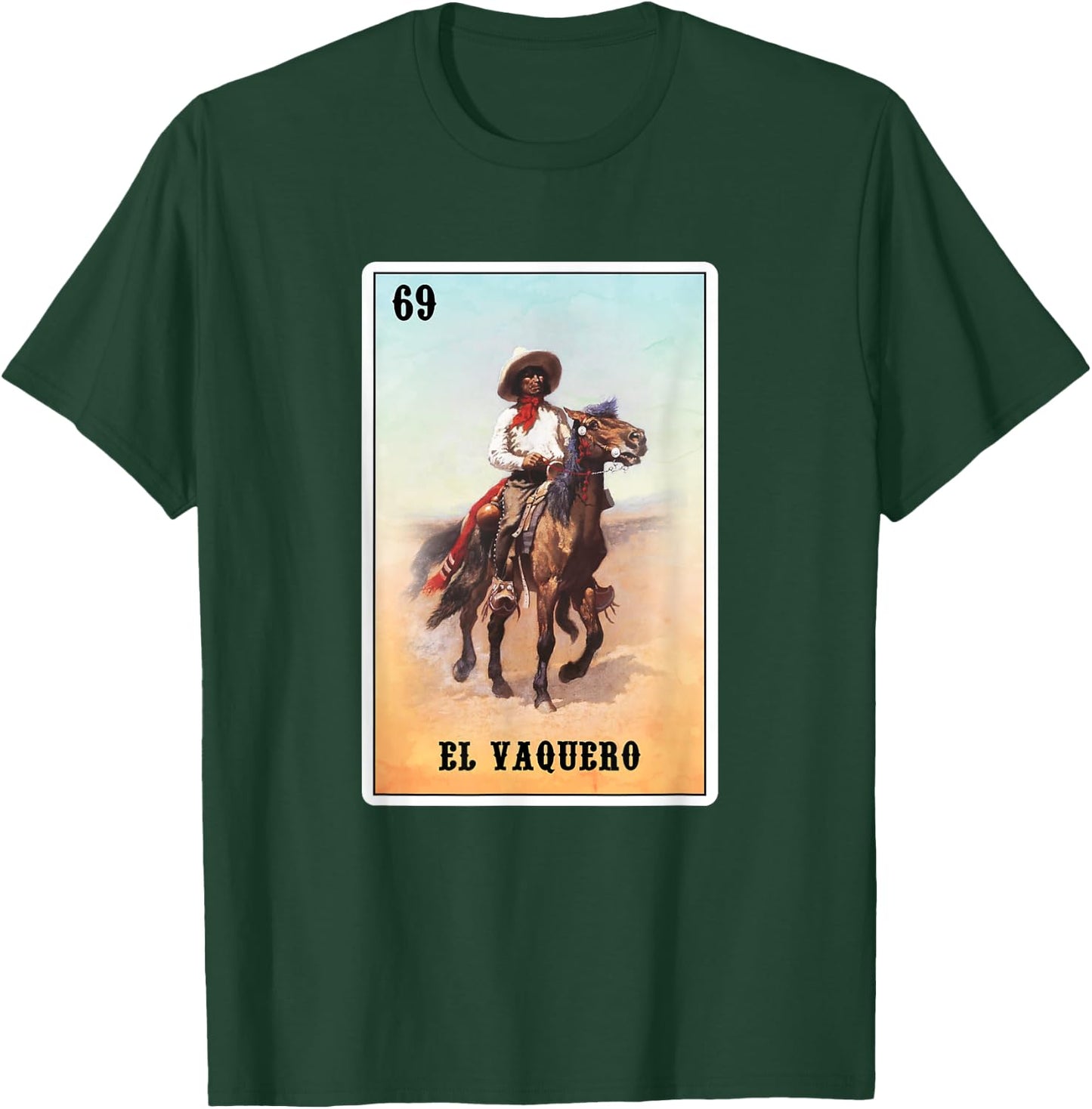 Vintage Mexican El Vaquero - Mexico Rodeo Cowboy T-Shirt - T-Shirt | Forest