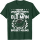 Never Underestimate an Old Man with a Basset Hound T-Shirt - T-Shirt | Forest