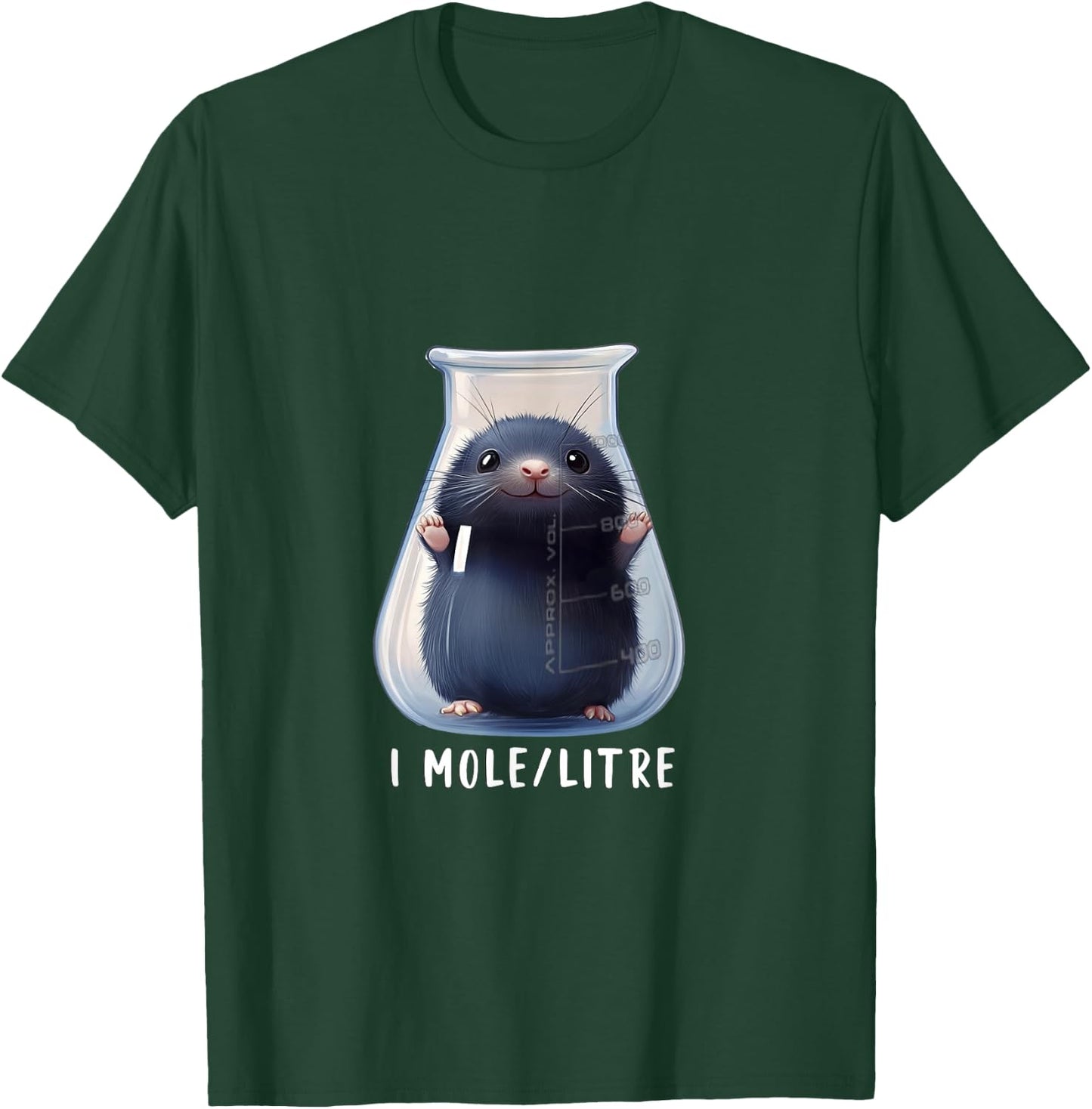 Funny Chemistry Science Student Mole T-Shirt - T-Shirt | Forest