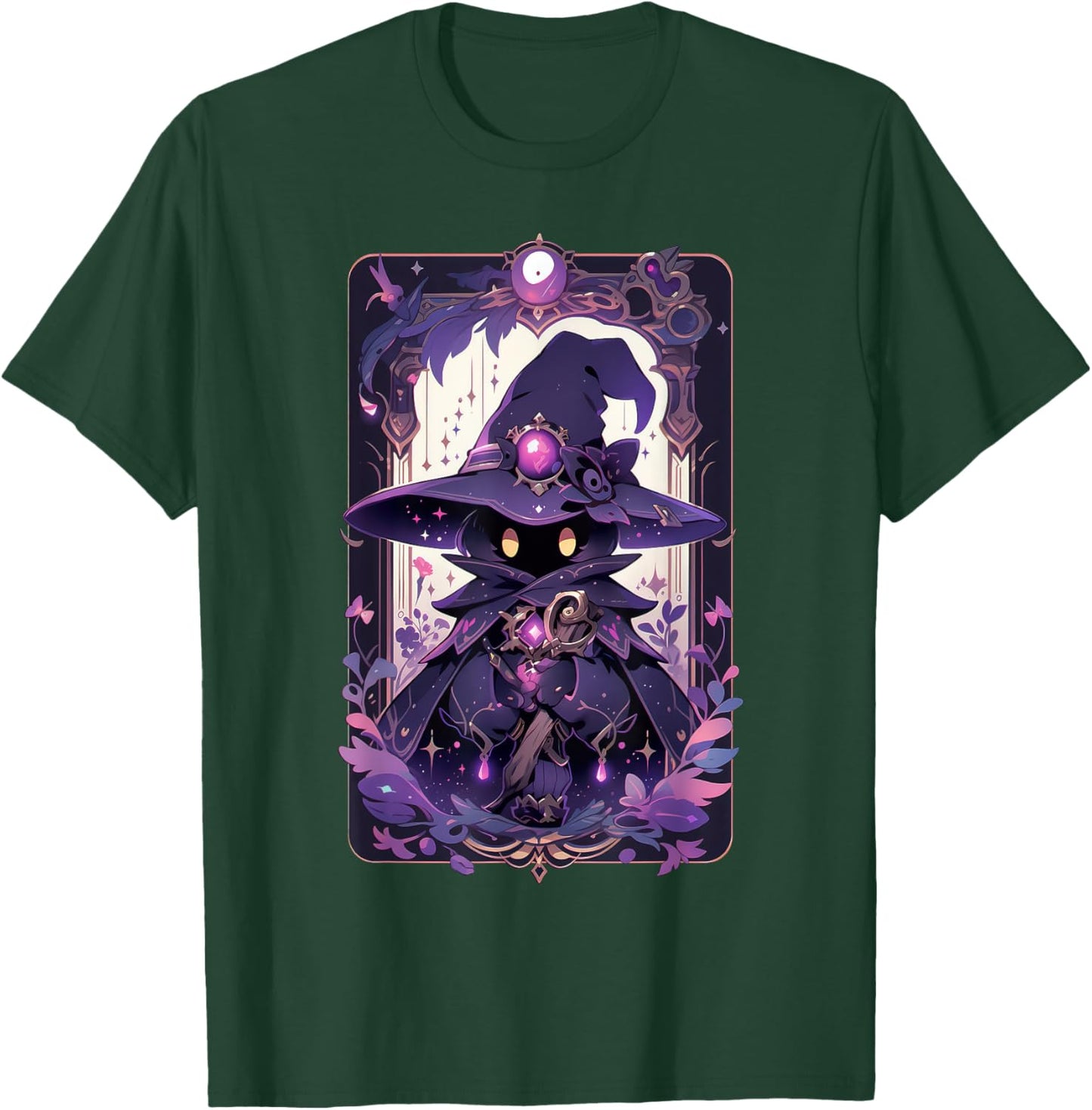 Cute Magician Anime Pastel Goth Tarot Card T-Shirt - T-Shirt | Forest