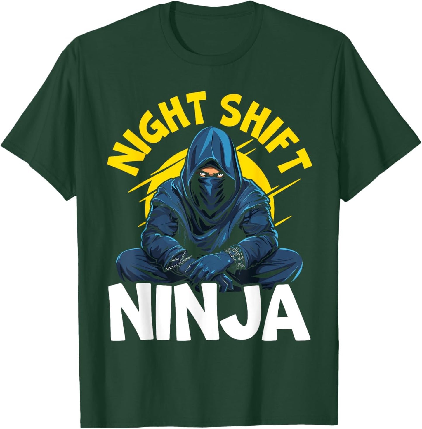 Night Shift Worker Graveyard Shift Employee Coworker T-Shirt - T-Shirt | Forest