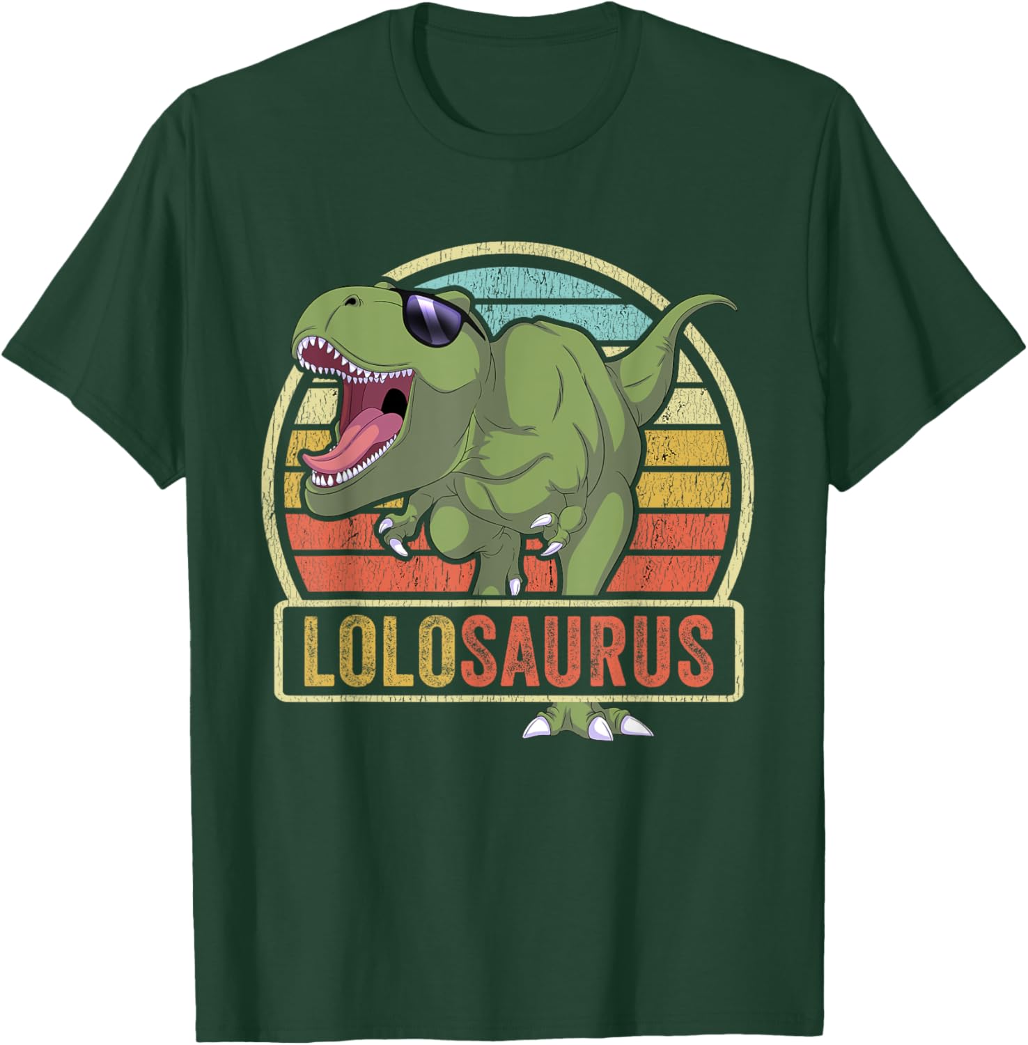 Lolosaurus Dinosaur Lolo Saurus Family Matching T-Shirt - T-Shirt | Forest
