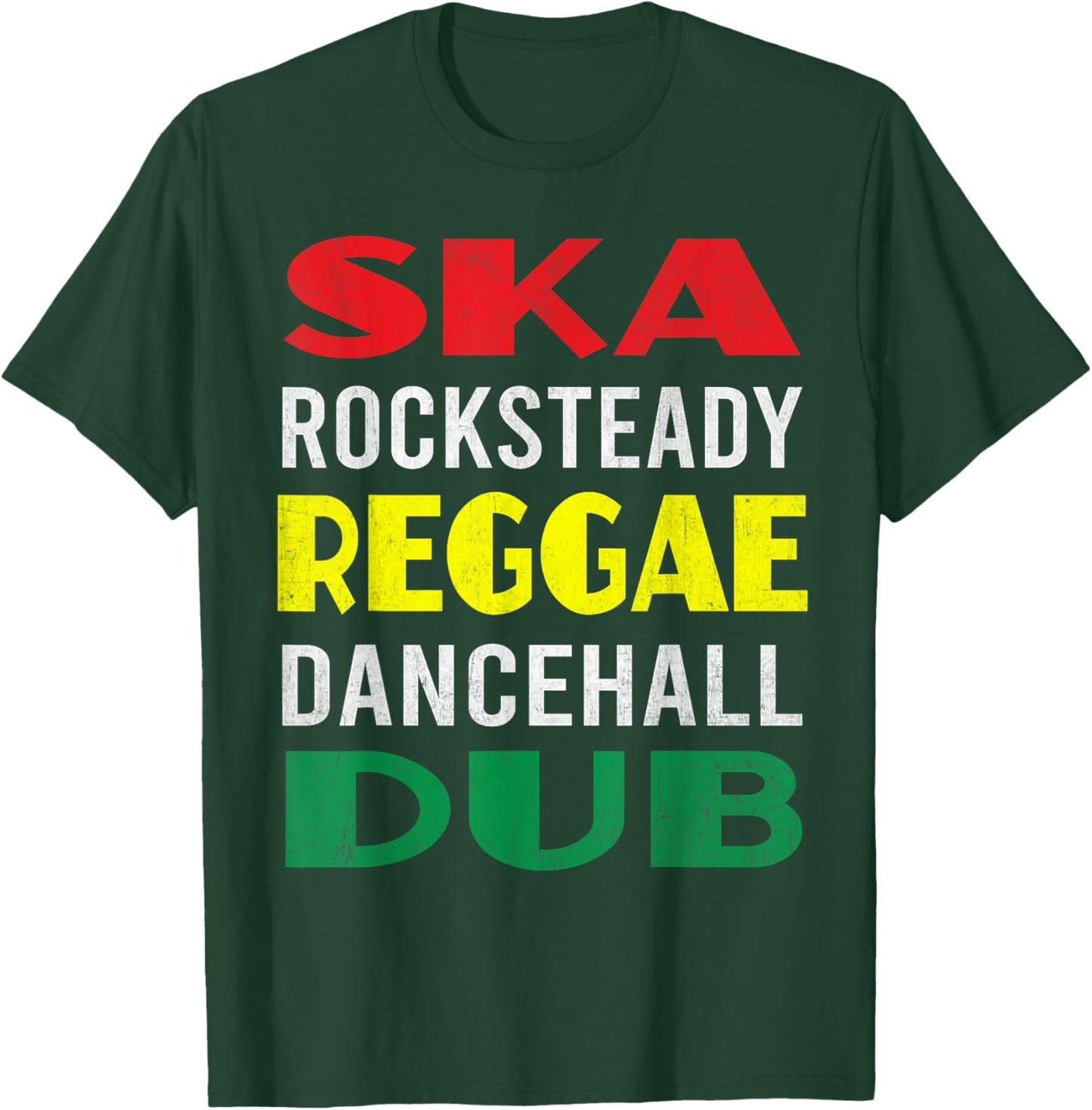Reggae Dub Ska Rocksteady Dancehall Dub Lover Fan Rasta Cool T-Shirt - T-Shirt | Forest