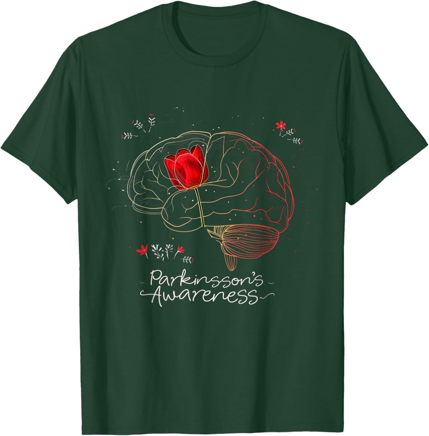Tulip Parkinson's Awareness Parkinson April Month Gifts T-Shirt - T-Shirt | Forest