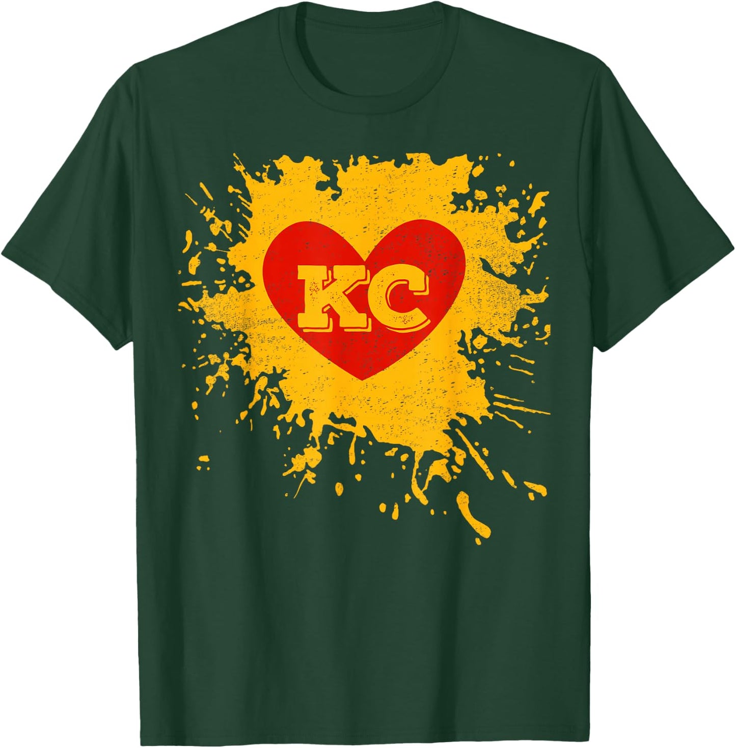 I Love Kansas City Heart 2021 I Heart KC T-Shirt - T-Shirt | Forest