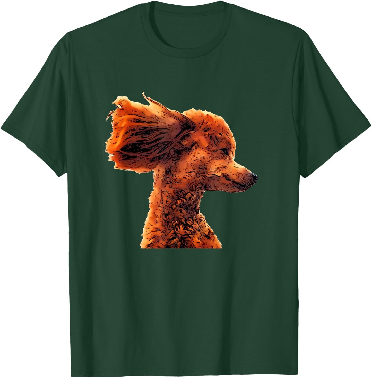 An adorable apricot poodle with flying ears! Cute! T-Shirt - T-Shirt | Forest