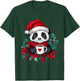 Christmas Panda Santa Coffee Girls Boys Kids Christmas Panda T-Shirt - T-Shirt | Forest
