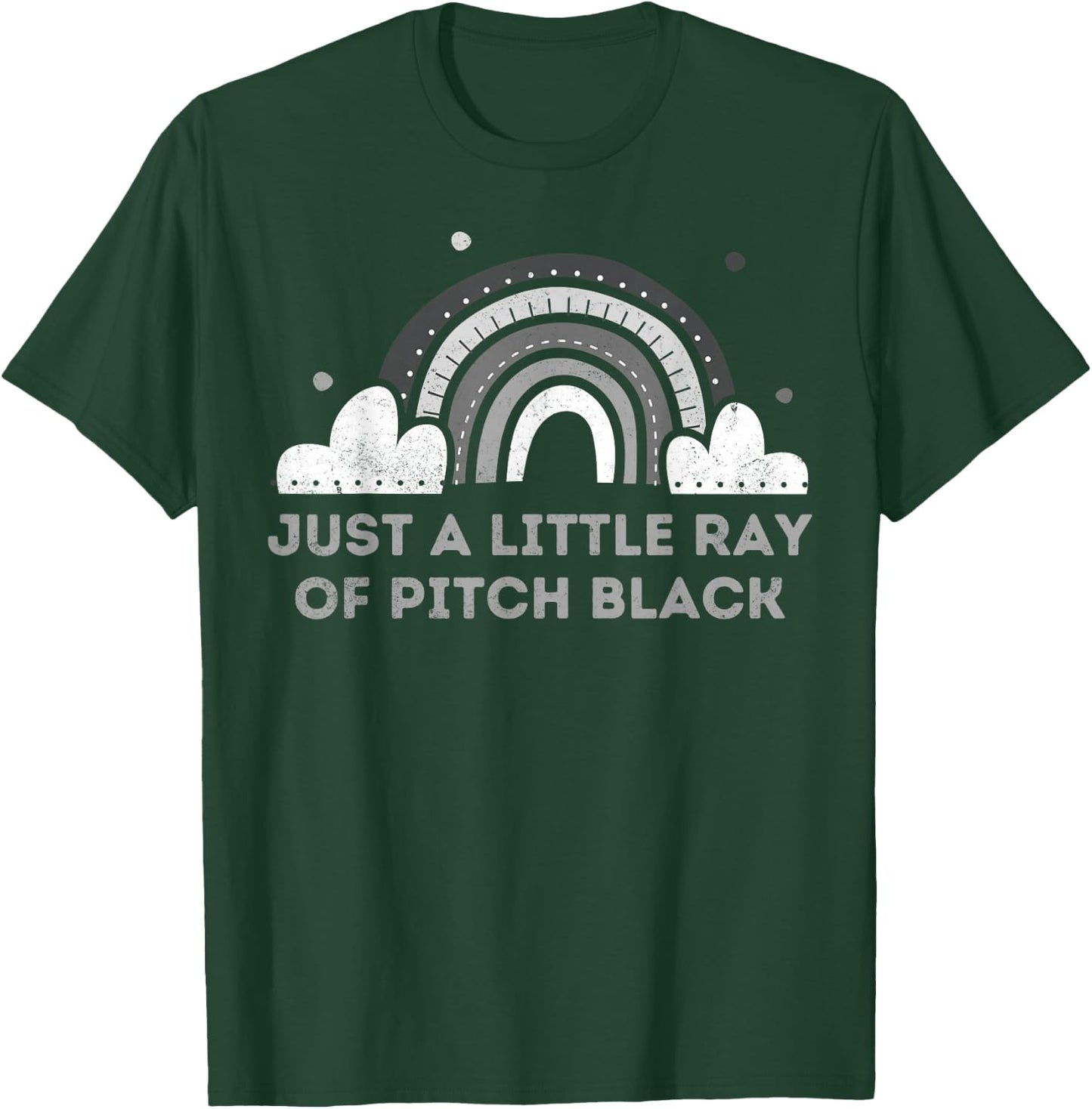 A Little Ray Of Pitch Black T-Shirt - T-Shirt | Forest