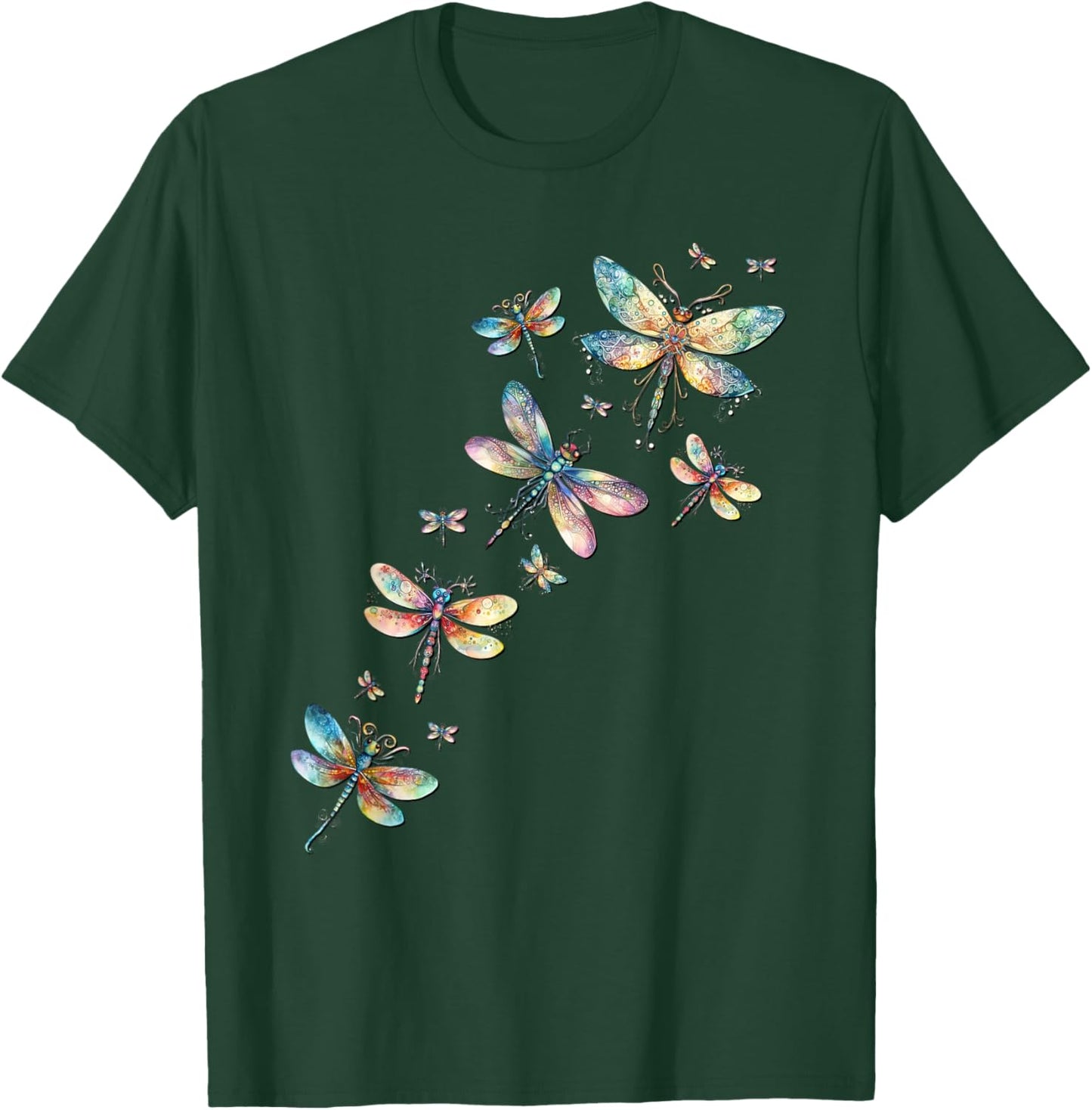 Dragonfly Accessories Cute Summer Dragonflies T-Shirt - T-Shirt | Forest