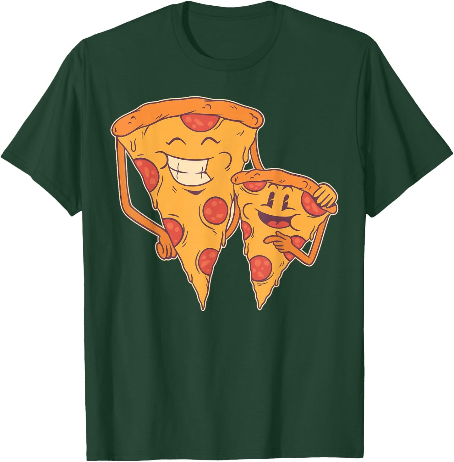 Pizza Family Shirts Matching Dad Son Pizza Slice Fathers Day T-Shirt - T-Shirt | Forest