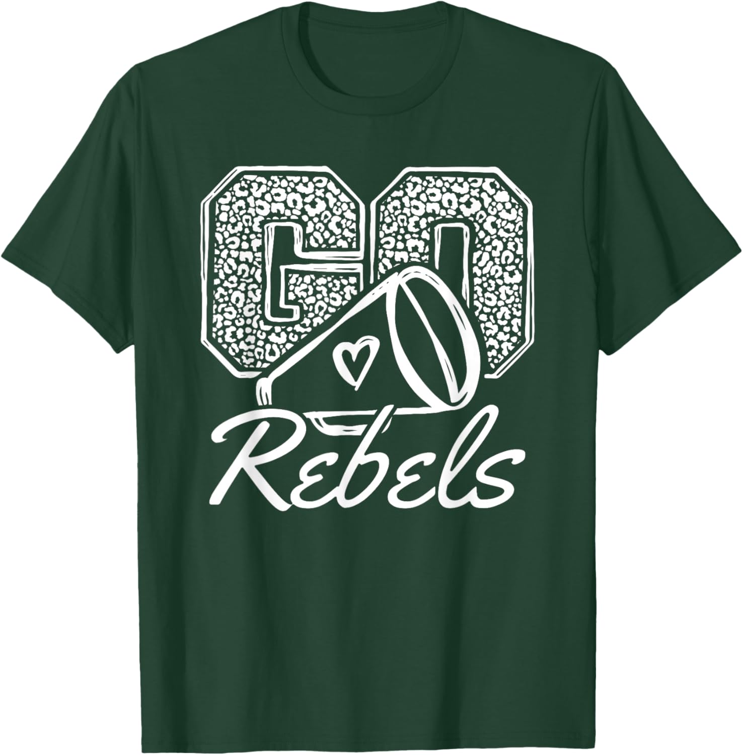 Go Cheer Rebels Sports Name Gifts Men Women Boy Girl T-Shirt - T-Shirt | Forest
