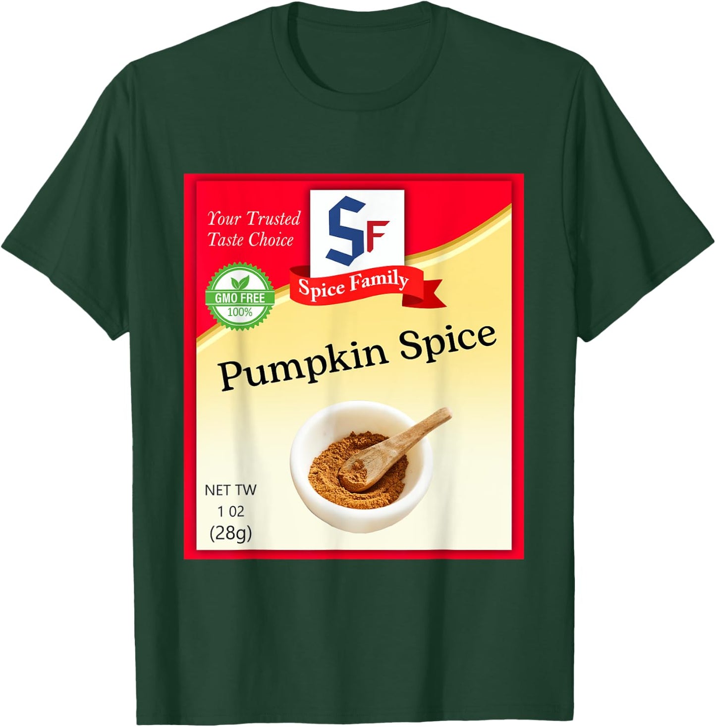 Pumpkin Spice Condiment Costume Holiday Spice Costumes T-Shirt - T-Shirt | Forest