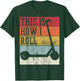 Scooter Electro This Is How I Roll Vintage Retro T-Shirt - T-Shirt | Forest