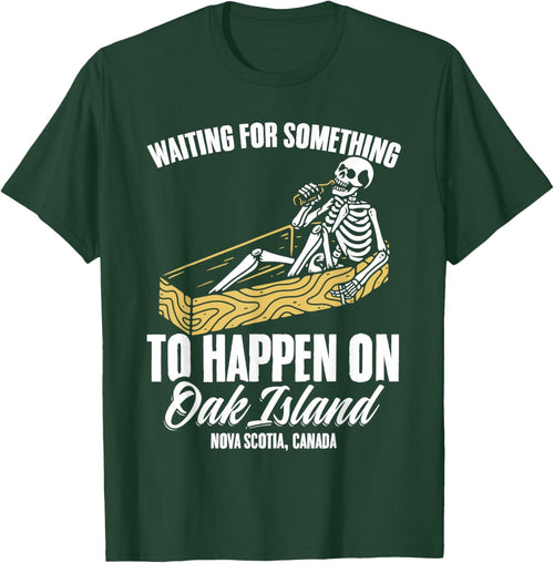 Funny Skeleton Waiting for Something To Happen on Oak Island