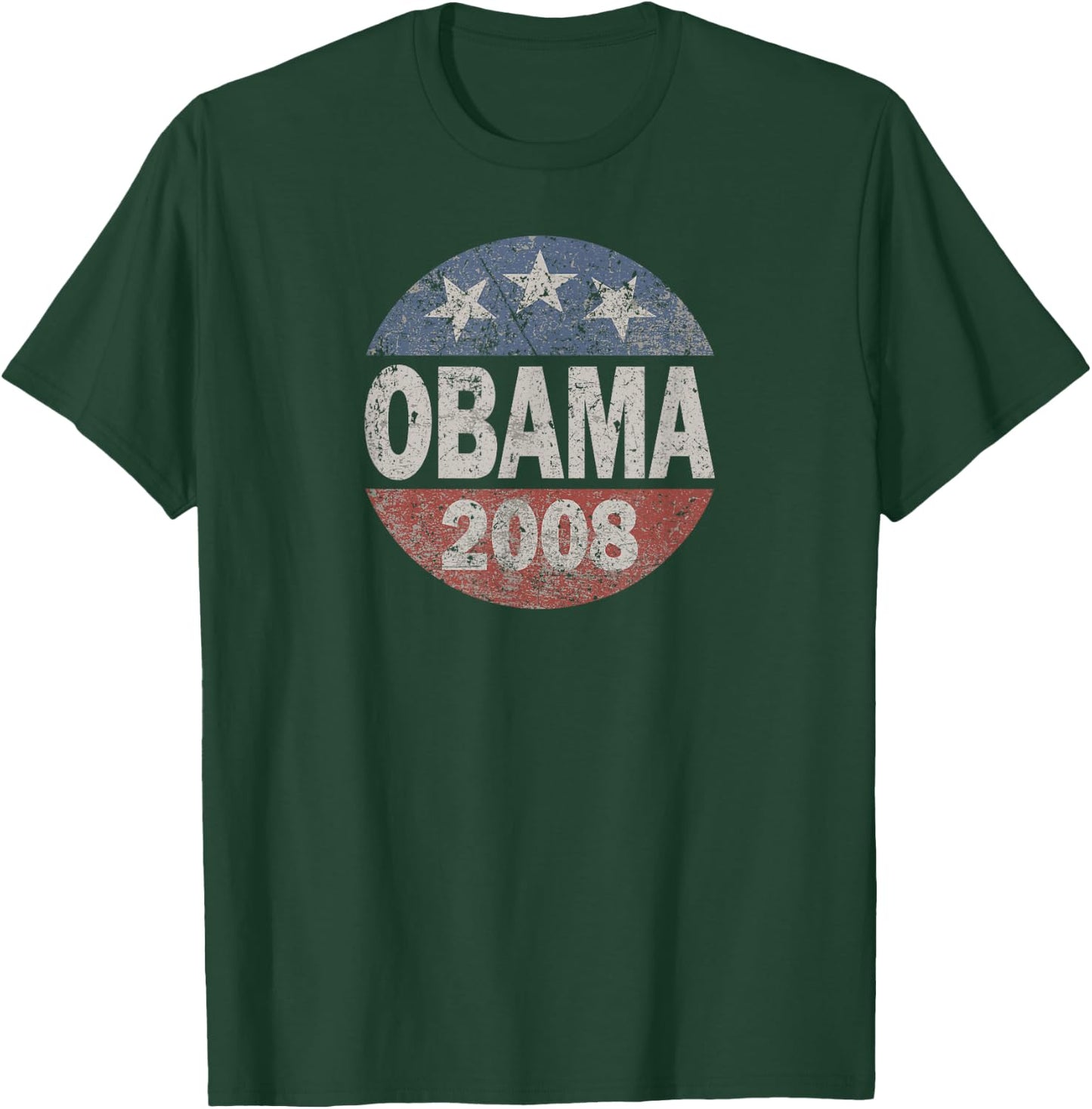 Vintage President Barack Obama 2008 Campaign T-Shirt - T-Shirt | Forest