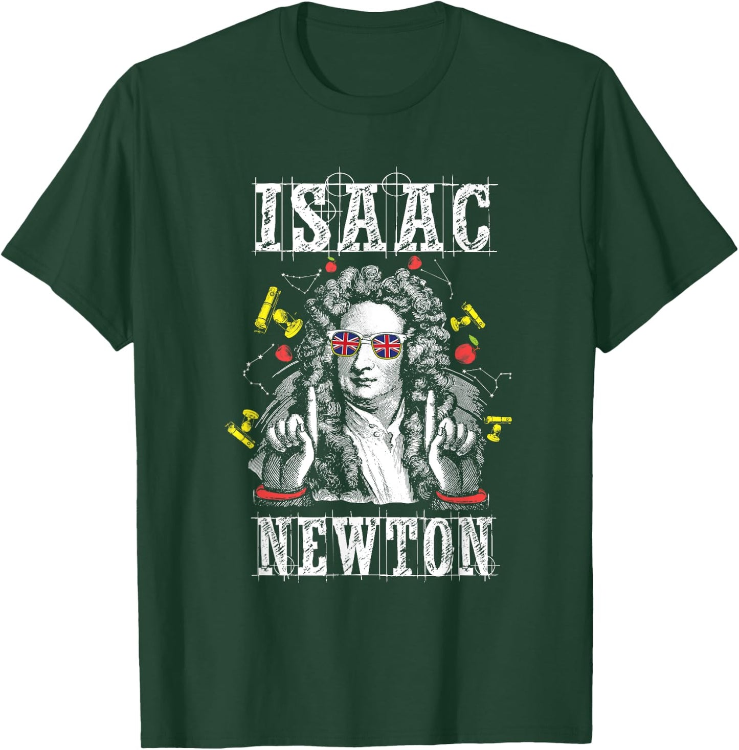 Isaac Newton Funny Physicist Physics Lover T Shirt T-Shirt - T-Shirt | Forest