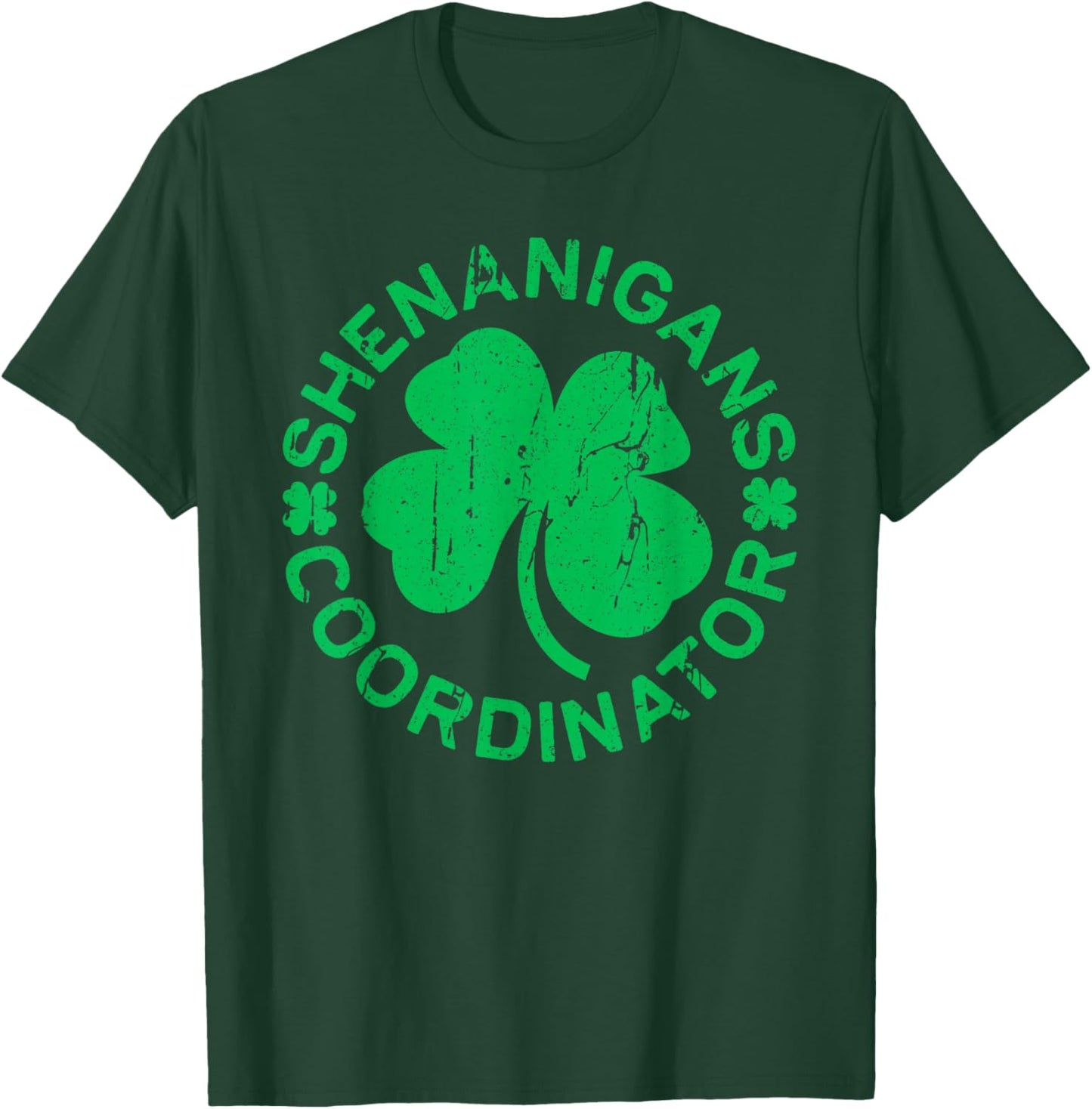 Shenanigans Coordinator Shirt Men Women Kids St Patricks Day T-Shirt - T-Shirt | Forest