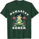 Namastay Sober Frog Toad 12 Step Recovery Mediation Floral T-Shirt - T-Shirt | Forest