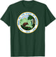Indiana State Seal Flag T-Shirt - T-Shirt | Forest