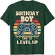 Birthday Boy Time to Level Up Video Game Birthday Gift Boys T-Shirt - T-Shirt | Forest