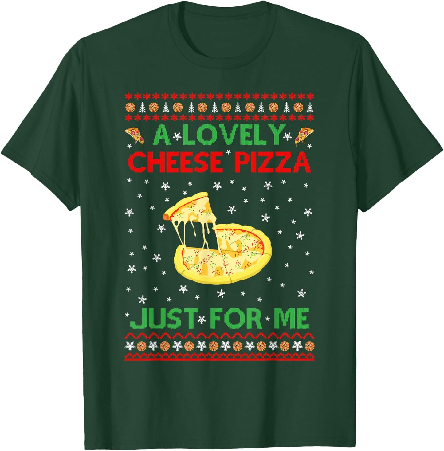 A Lovely Cheese Pizza Shirt Alone Funny Kevin X-Mas Home T-Shirt - T-Shirt | Forest