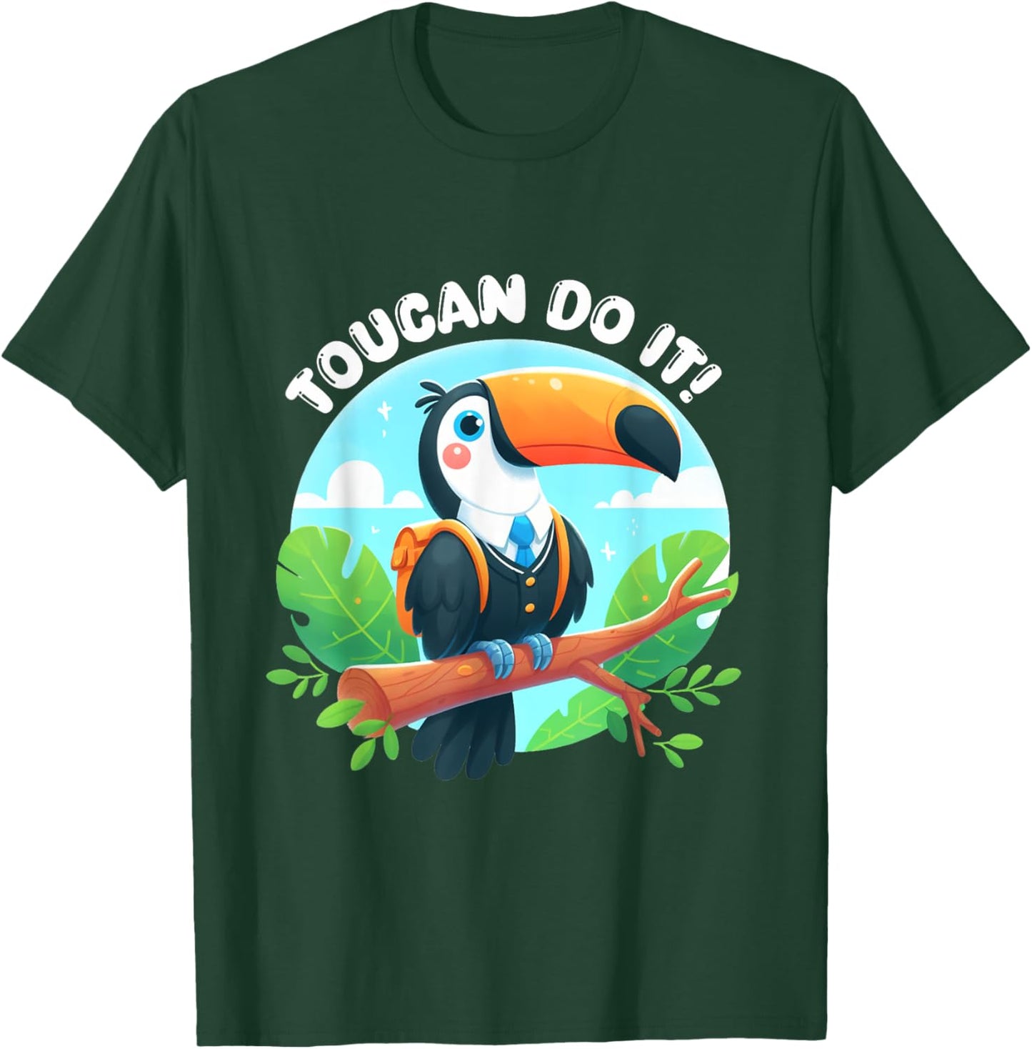 Toucan Dot It Cute Toucan Bird Test Day Test Teacher Student T-Shirt - T-Shirt | Forest