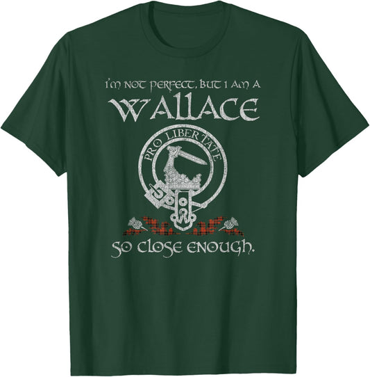 Wallace Clan Proud Heritage Scottish Last Name Vintage T-Shirt - T-Shirt | Forest